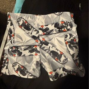 Skateboard Print Kids Swim Trunks